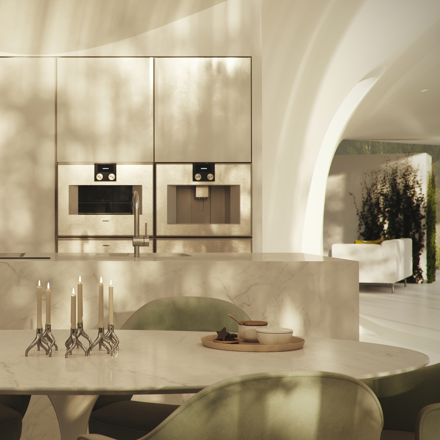 FAÇADE DESIGN | Glass House Kitchen